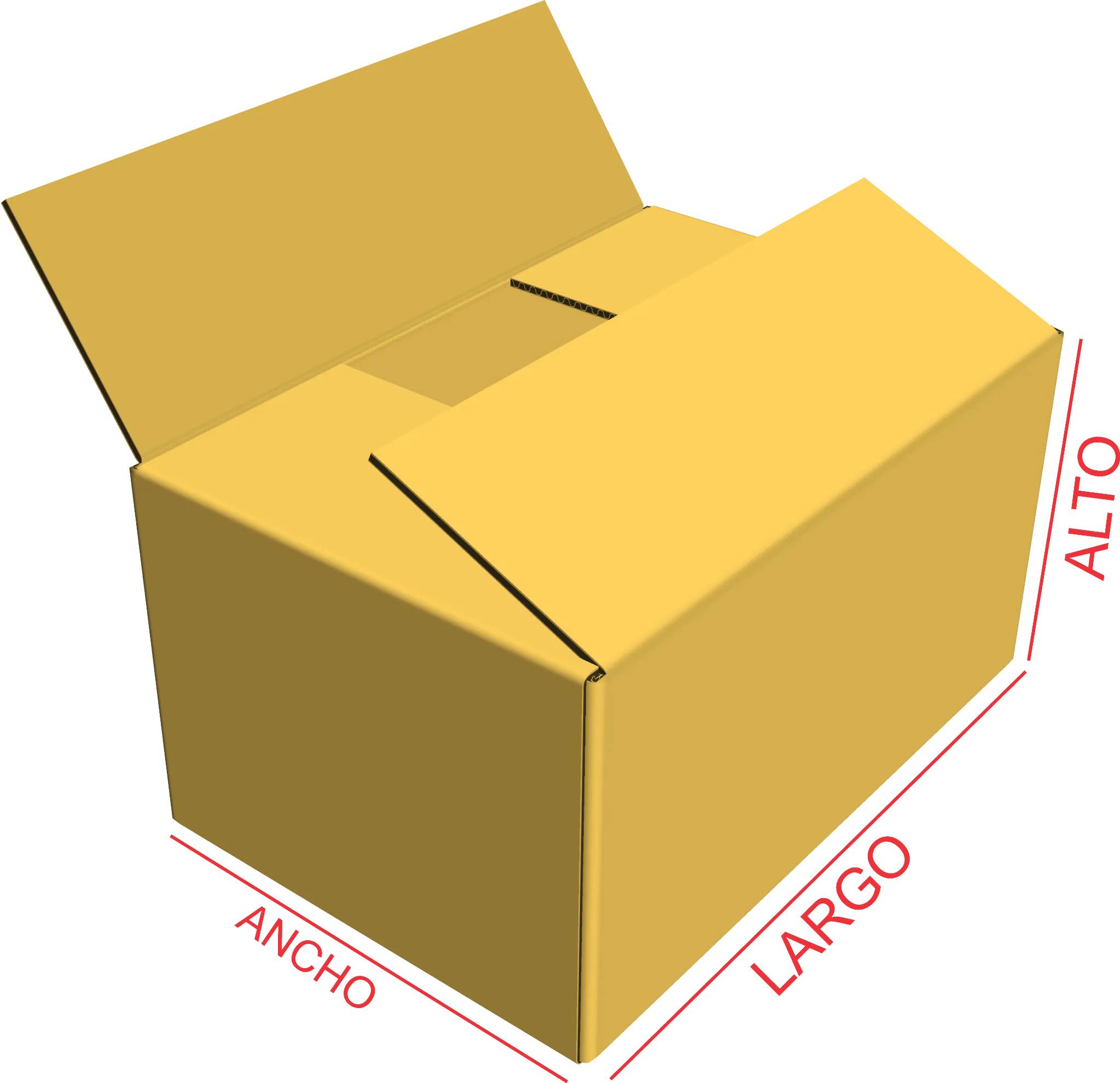 Caja Regular Estandar en cartón corrugado
