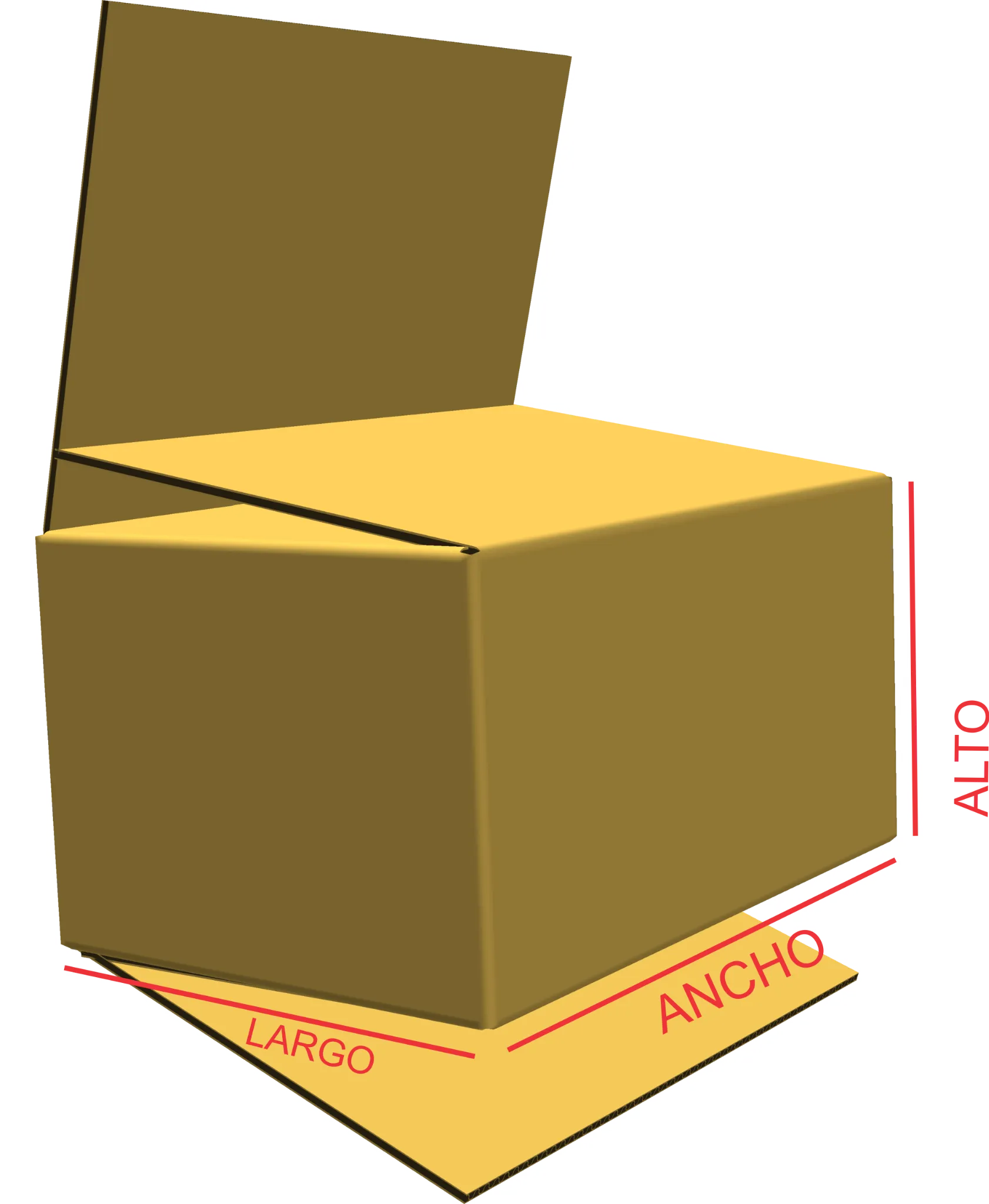 Caja Regular Reforzada en cartón corrugado